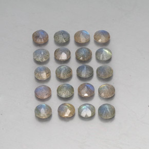 Pedras preciosas de labradorita multicolorido natural de  ct, transparente, transparente/translúcido