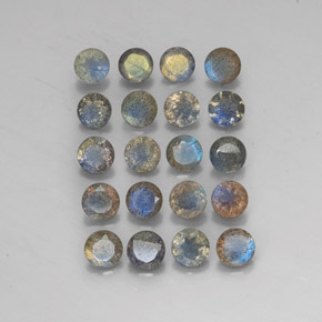 Pedras preciosas de labradorita multicolorido natural de  ct, transparente, transparente/translúcido