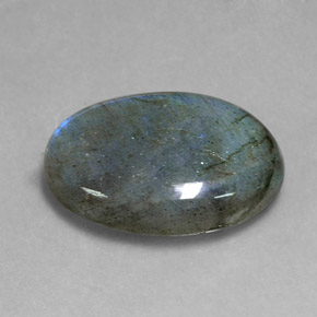 Labradorita multicolorido natural 20,80ct, corte oval, translúcido