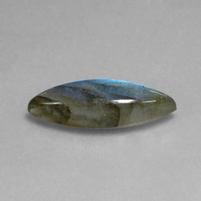 Labradorita multicolorido natural 8,91ct, marquise, translúcido