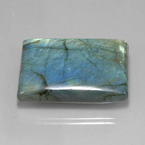 Labradorita multicolorido natural 74,95ct, baguete, translúcido