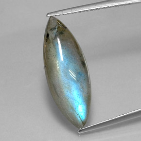 Labradorita multicolorido natural 9,18ct, marquise, translúcido