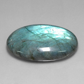 Labradorita multicolorido natural 77,11ct, corte oval, translúcido