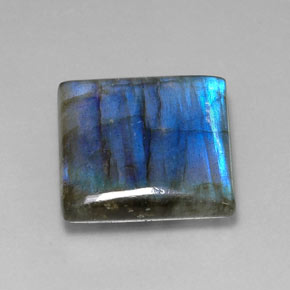 Labradorita multicolorido natural 26,58ct, quadrado, translúcido