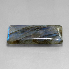 Labradorita multicolorido natural 22,45ct, baguete, translúcido