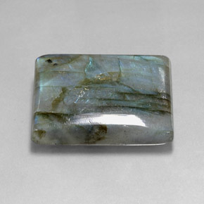 Labradorita multicolorido natural 45,78ct, baguete, translúcido