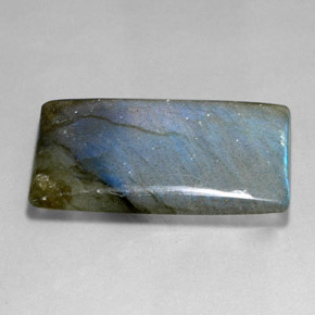 Labradorita multicolorido natural 35,90ct, baguete, translúcido