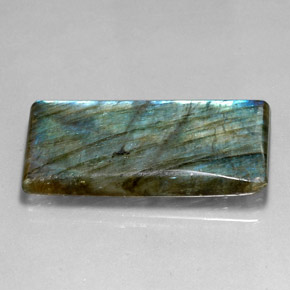 Labradorita multicolorido natural 29,87ct, baguete, translúcido