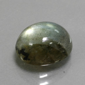 Labradorita multicolorido natural 3,19ct, corte oval, translúcido