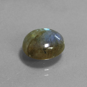 Labradorita Multicolorido Natural 3.93ct, Corte Oval, Translúcido