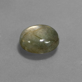 Labradorita multicolorido natural 3,78ct, corte oval, translúcido