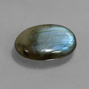 Labradorita multicolorido natural 4,13ct, corte oval, translúcido