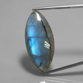 Labradorita multicolorido natural 21,02ct, transparente, transparente/translúcido