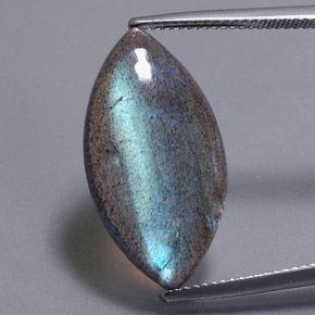Labradorita multicolorido natural 12,31ct, marquise, translúcido