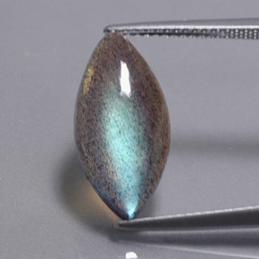 Labradorita multicolorido natural 5,19ct, transparente, transparente/translúcido
