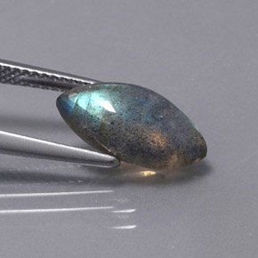 Labradorita multicolorido natural 2,98ct, transparente, transparente/translúcido