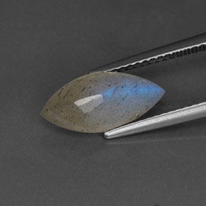 Labradorita azul natural 2,19ct, transparente, transparente/translúcido
