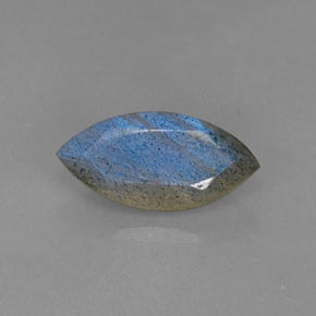 Labradorita azul natural 2,70ct, marquise, translúcido
