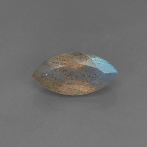 Labradorita azul natural 3,55ct, transparente, transparente/translúcido