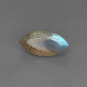Labradorita azul natural 3,55ct, transparente, transparente/translúcido