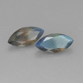 Pedras preciosas de labradorita azul natural de  ct, transparente, transparente/translúcido