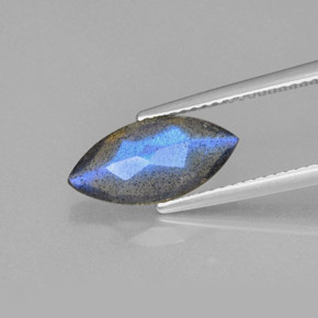 Labradorita azul natural 2,30ct, transparente, transparente/translúcido