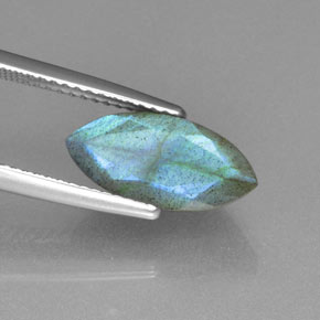 Labradorita azul natural 3,54ct, transparente, transparente/translúcido