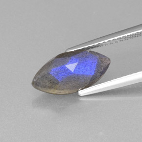 Labradorita azul natural 2,84ct, transparente, transparente/translúcido
