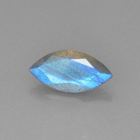 Labradorita azul natural 2,15ct, transparente, transparente/translúcido