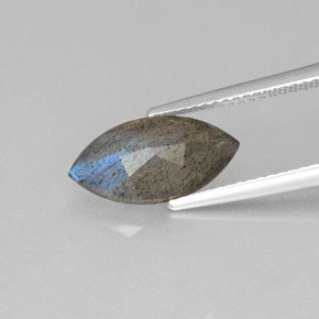 Labradorita azul natural 2,62ct, transparente, transparente/translúcido