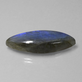Labradorita azul natural 18,92ct, marquise, transparente
