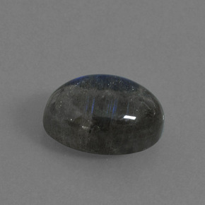 Labradorita azul natural 5,60ct, corte oval, translúcido
