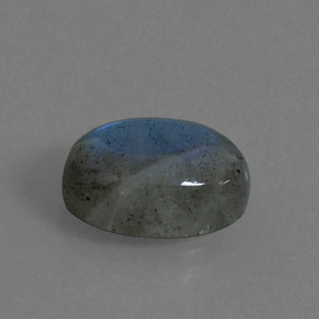 Labradorita azul natural 5,70ct, corte oval, translúcido