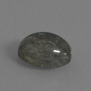 Labradorita Cinza Azul Brilho Natural 5.82ct, Corte Oval, Translúcido