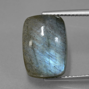 Labradorita azul natural 10,01ct, almofada cortada, translúcido