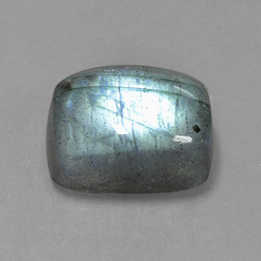 Labradorita azul natural 9,96ct, almofada cortada, translúcido