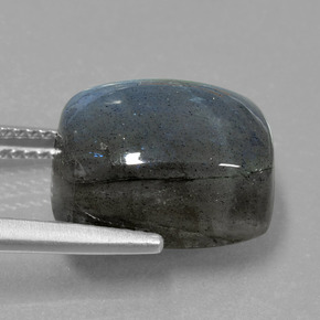 Labradorita azul natural 10,66ct, almofada cortada, translúcido