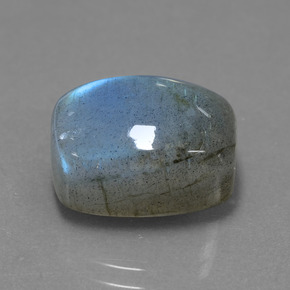 Labradorita azul natural 10,87ct, almofada cortada, translúcido
