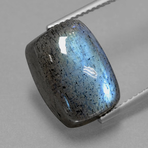 Labradorita azul natural 10,49ct, almofada cortada, translúcido
