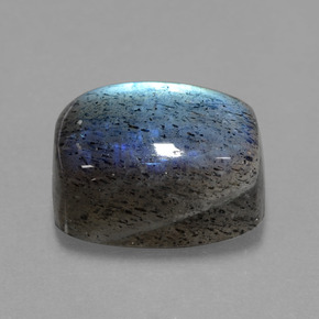Labradorita azul natural 10,49ct, almofada cortada, translúcido