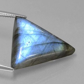 Labradorita azul natural 18,46ct, trillion, translúcido