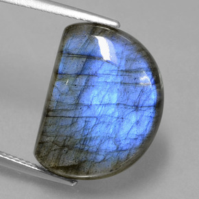 Labradorita azul natural 12,78ct, forma extravagante, translúcido
