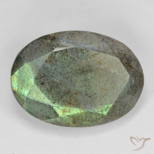 Labradorita Multicolorido Natural 11.45ct, oval, Translúcido