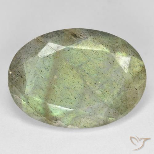 10.67ct Natural Multicolorido Labradorita, oval, Translúcido