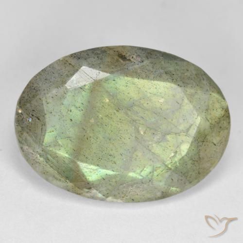 Labradorita Multicolorido Natural 10.67ct, oval, Translúcido