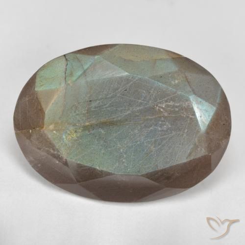 10.16ct Natural Multicolorido Labradorita, oval, Translúcido, Photo A