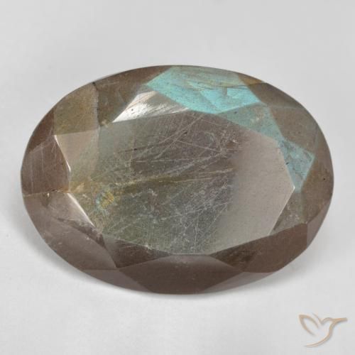 Labradorita Multicolorido Natural 10.16ct, oval, Translúcido