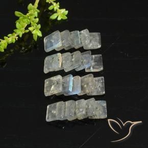 Pedras preciosas de Labradorita Multicolorido natural de 6.37 ct, Quadrado, Translúcido