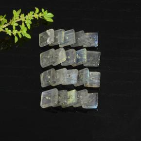 Pedras preciosas de Labradorita Multicolorido natural de 8.86 ct, Quadrado, Translúcido