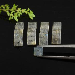 Pedras preciosas de Labradorita Multicolorido natural de 7.92 ct, Quadrado, Translúcido